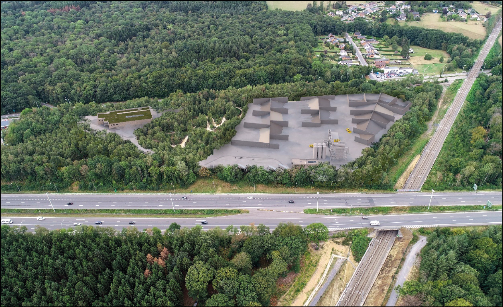 Nouvelle centrale d'enrobage moderne